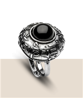 Anello Tamashii Dvags Zva in Argento Onice RHS905-1